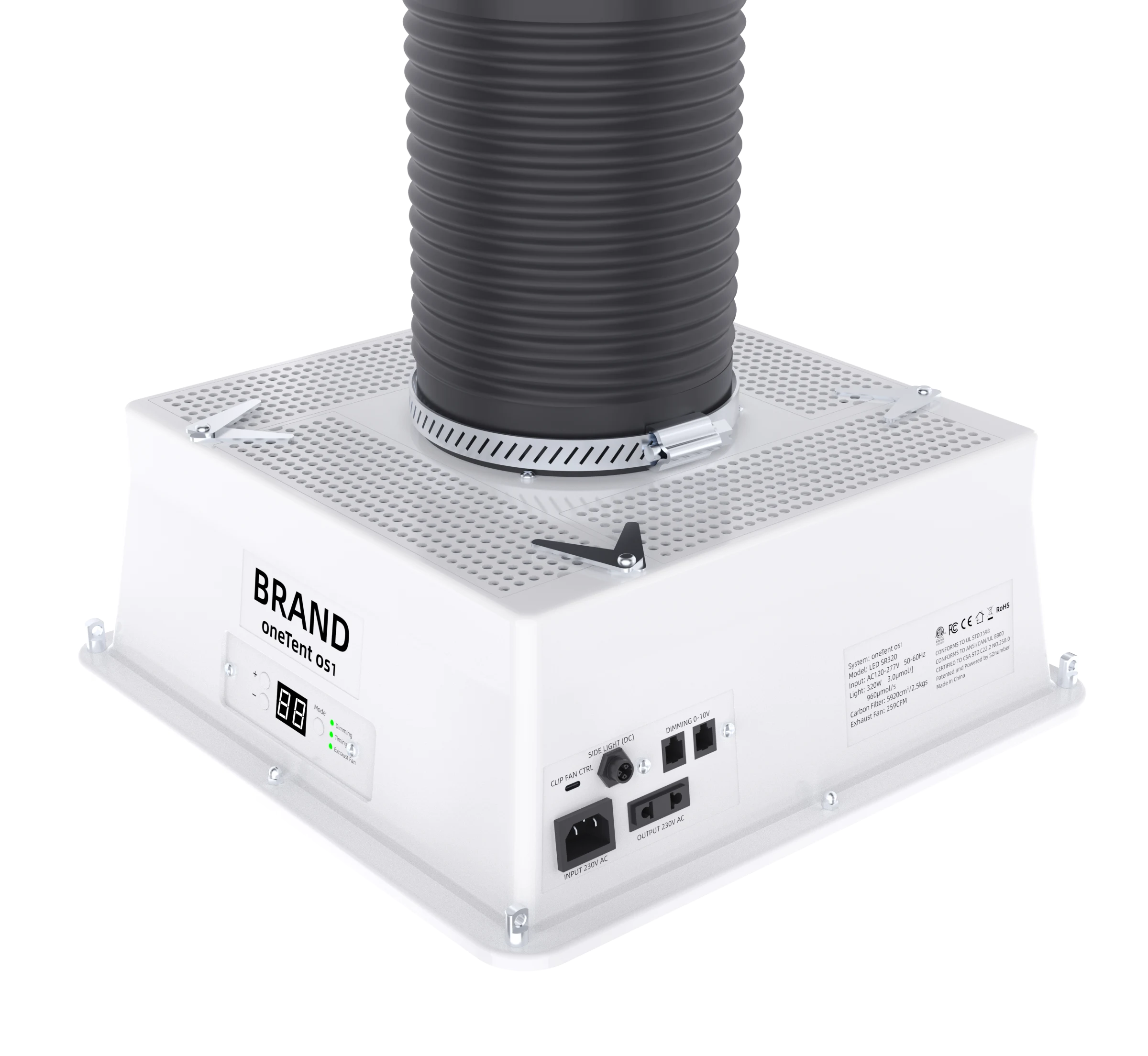 OneTent 320W new three-quarter front product render for mobile