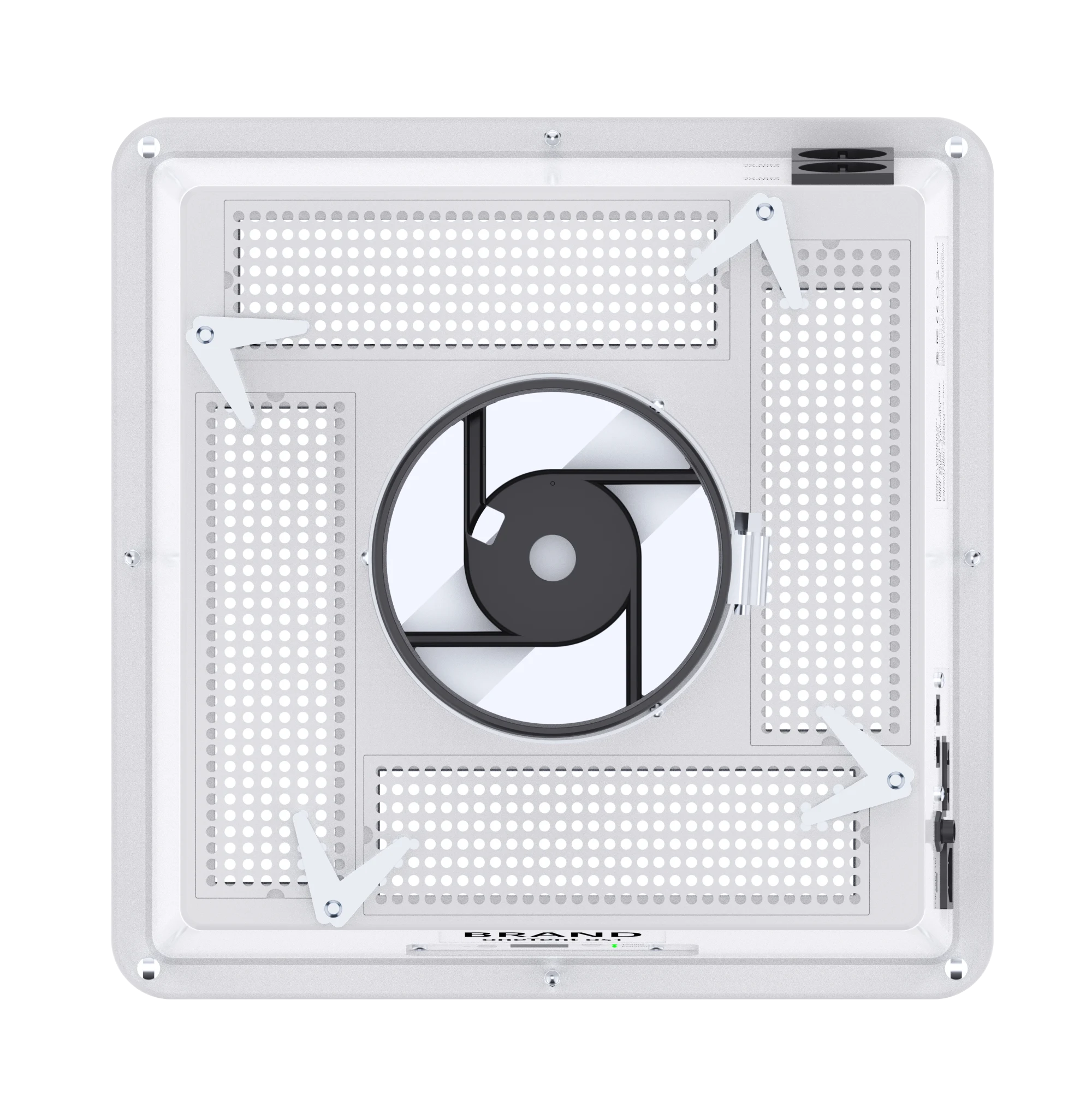 New OneTent 320W top view showing the central fan and surrounding upper structure